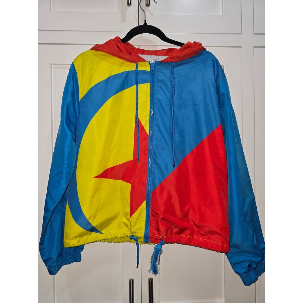 Disney Pixar Luxo Ball Star Colorblock Windbreaker Hoodie - Medium